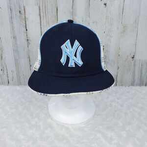 New Era New York Yankees Baseball Cap Blue Size 7 3/8